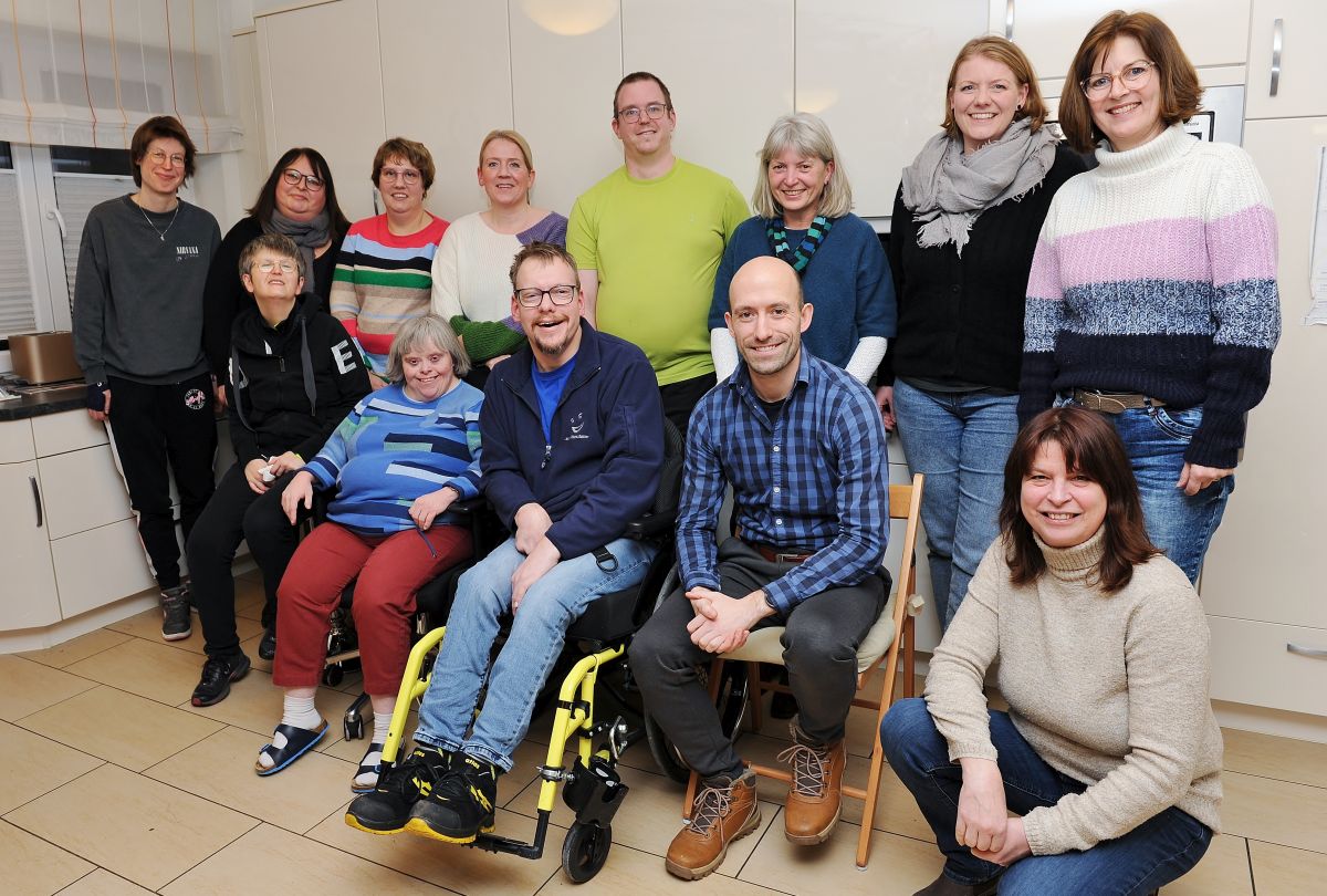 Die Wohngruppe in Mettingen mit der Ortsunion.